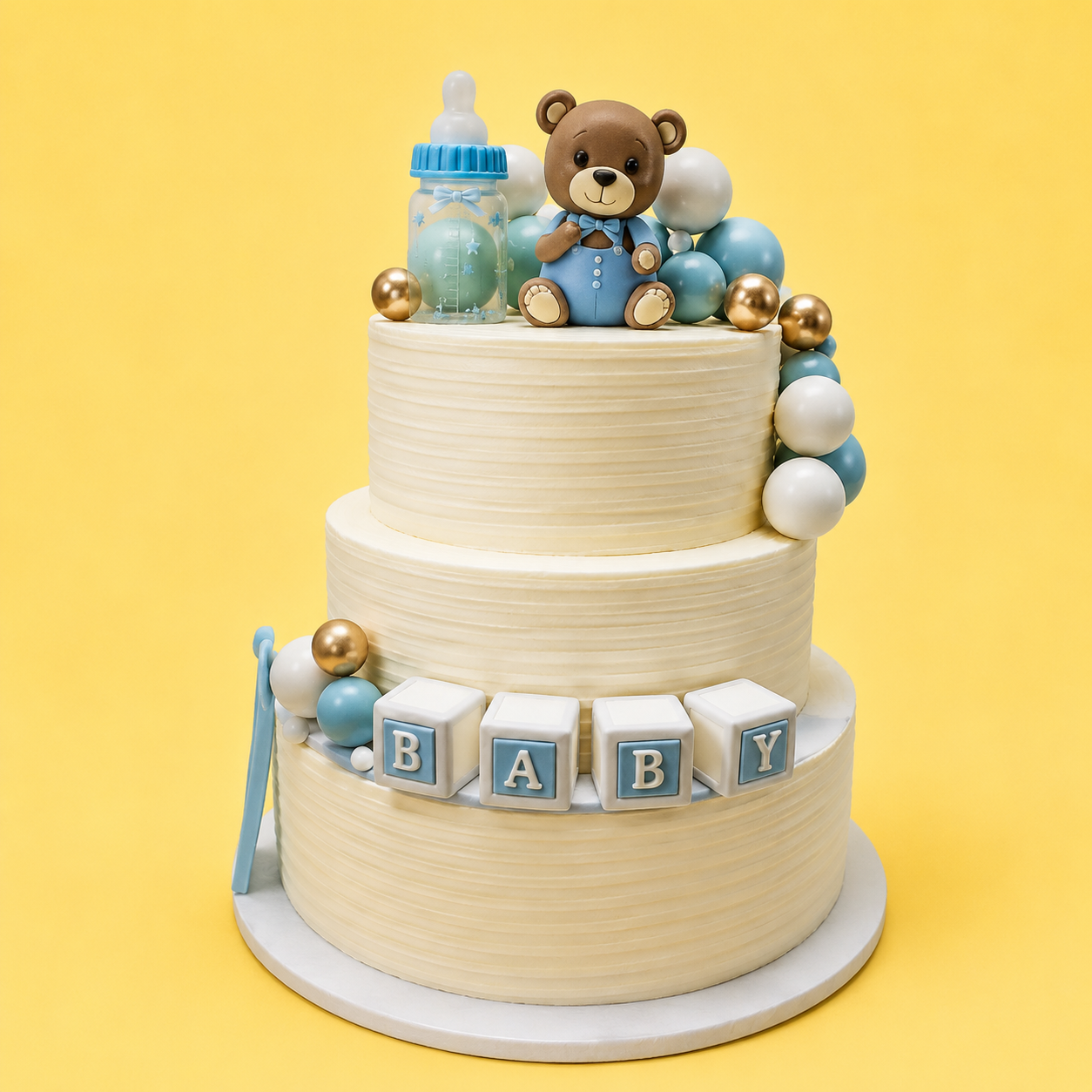 TEDDY BEAR 3  TIER THEME CAKE