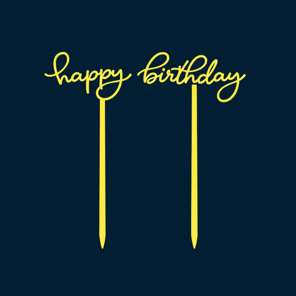Happy Birthday Cake Topper H73 (Set of 10 PCS)