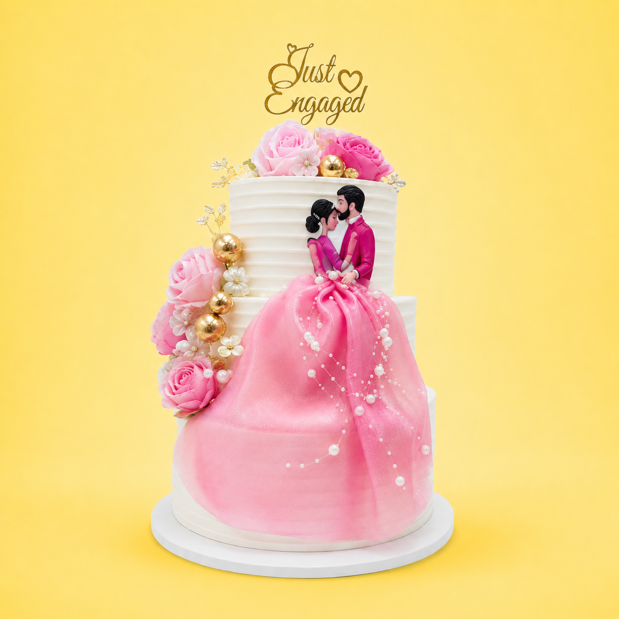 COUPLE 3 TIER  THEME CAKE