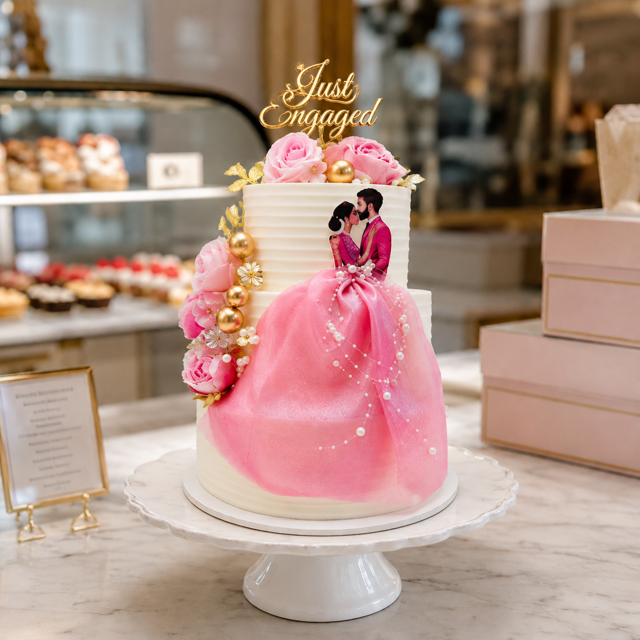 COUPLE 3 TIER  THEME CAKE