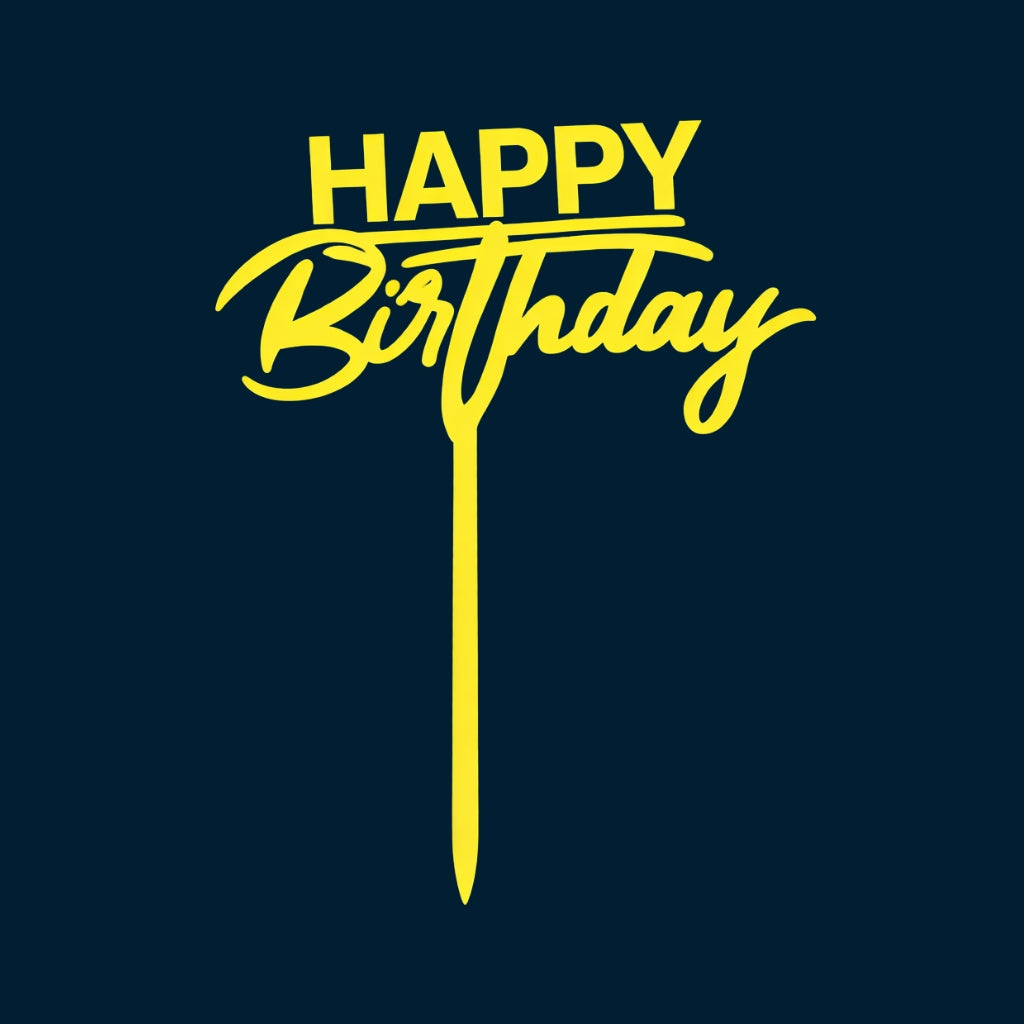 Happy Birthday Cake Topper H74 (Set of 10 PCS)
