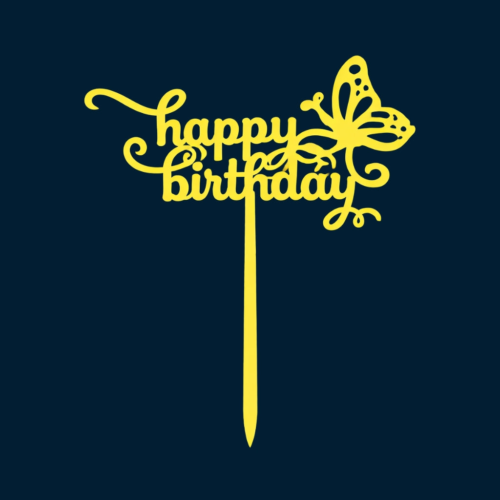 Happy Birthday Cake Topper H77 (Set of 10 PCS)