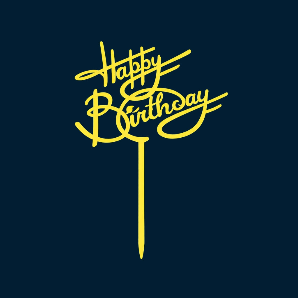 Happy Birthday Cake Topper H78 (Set of 10 PCS)