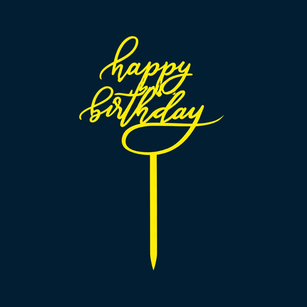 Happy Birthday Cake Topper H80 (Set of 10 PCS)