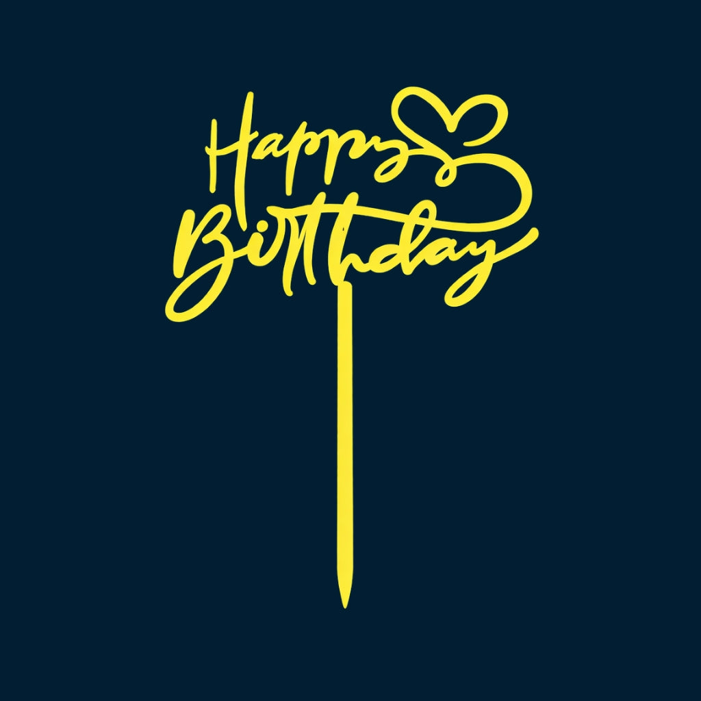 Happy Birthday Cake Topper H81 (Set of 10 PCS)