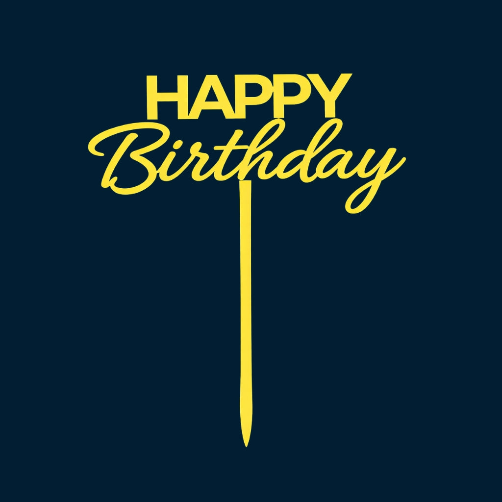 Happy Birthday Cake Topper H82 (Set of 10 PCS)