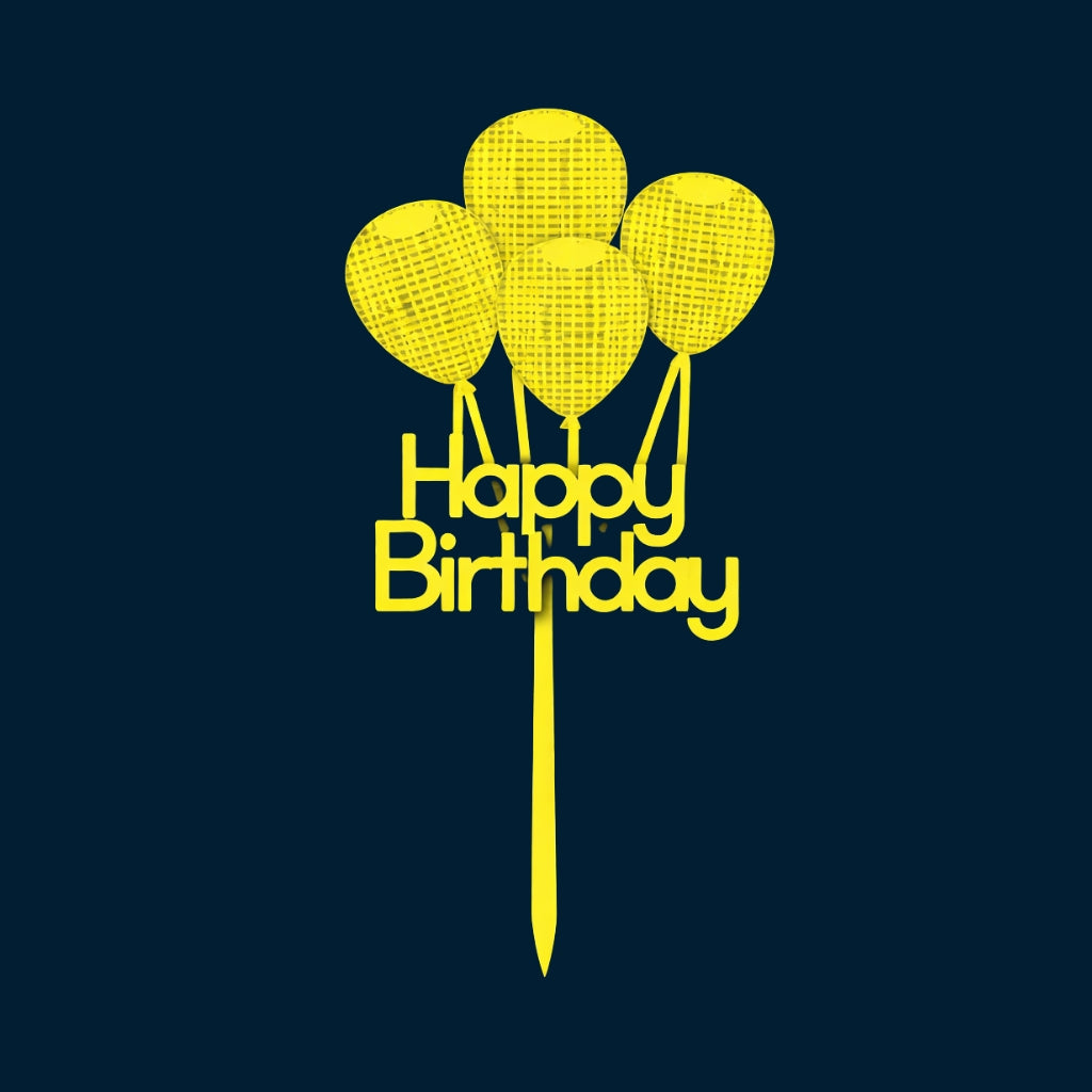 Happy Birthday Cake Topper H83 (Set of 10 PCS)