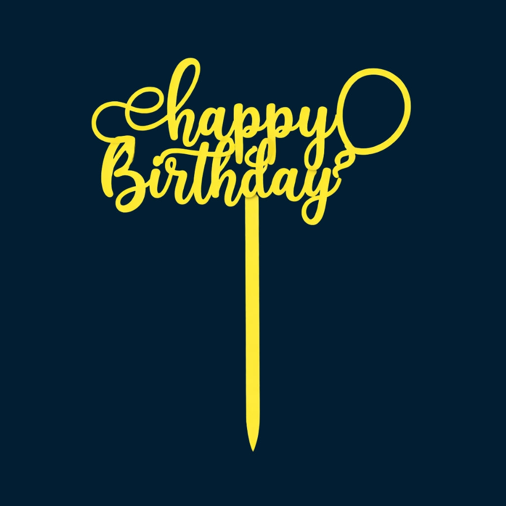 Happy Birthday Cake Topper H85 (Set of 10 PCS)