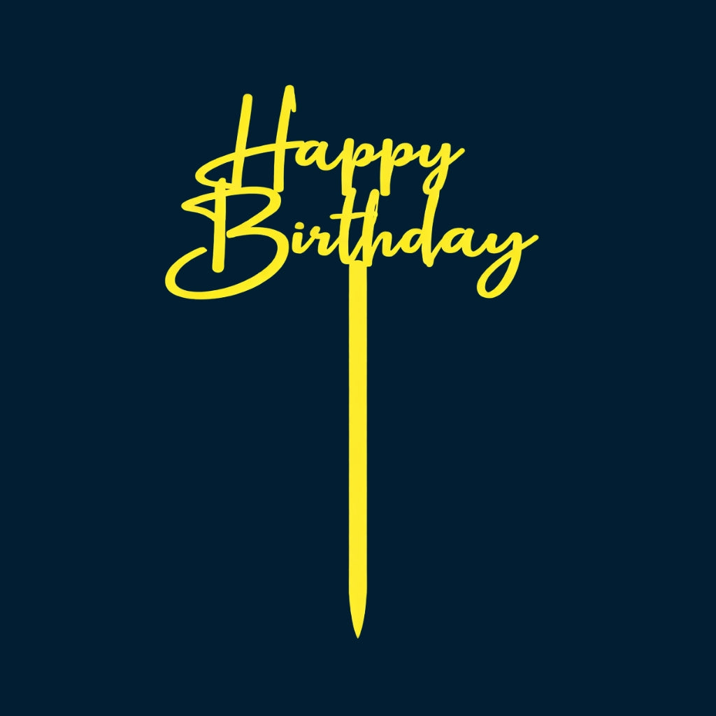 Happy Birthday Cake Topper H86 (Set of 10 PCS)