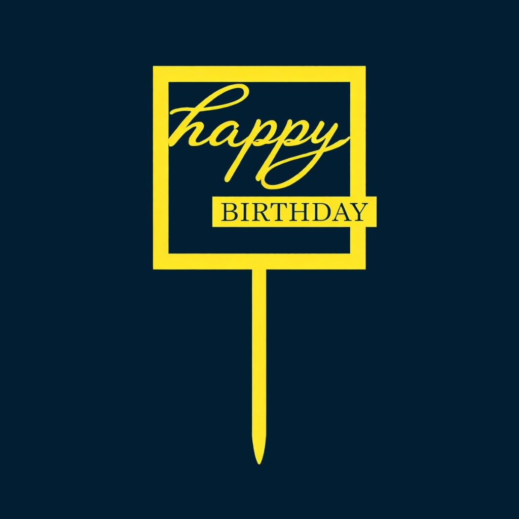 Happy Birthday Cake Topper H88 (Set of 10 PCS)