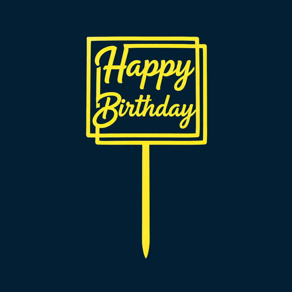 Happy Birthday Cake Topper H89 (Set of 10 PCS)