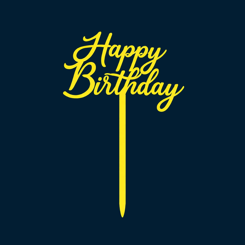 Happy Birthday Cake Topper H91 (Set of 10 PCS)