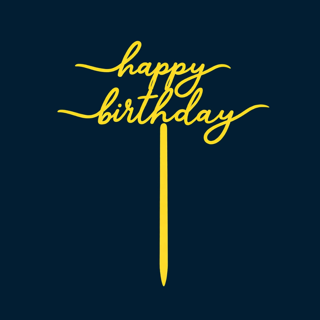 Happy Birthday Cake Topper H92 (Set of 10 PCS)