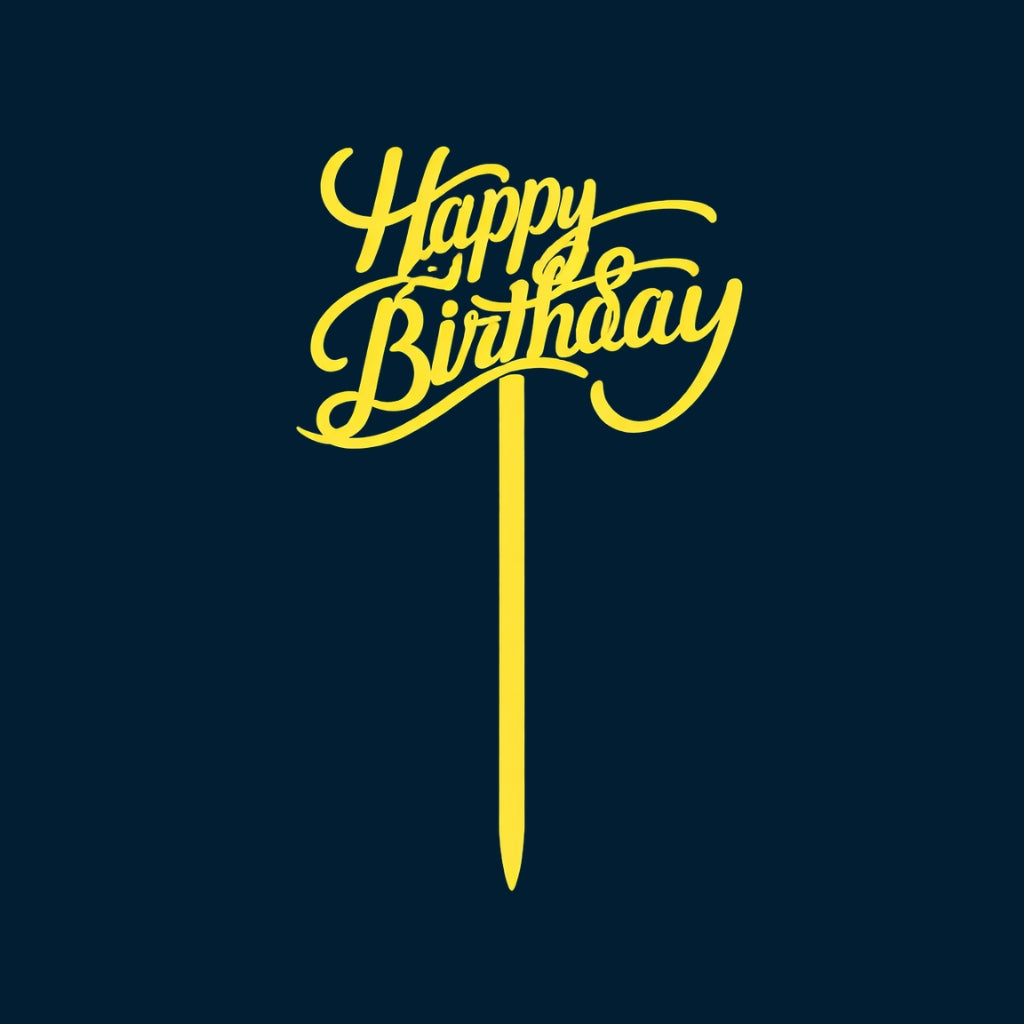 Happy Birthday Cake Topper H94 (Set of 10 PCS)