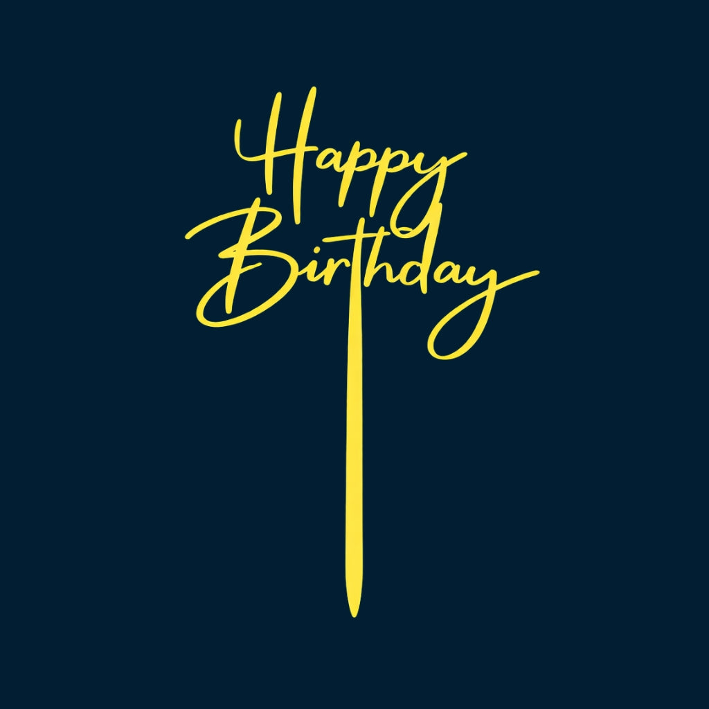 Happy Birthday Cake Topper H96 (Set of 10 PCS)