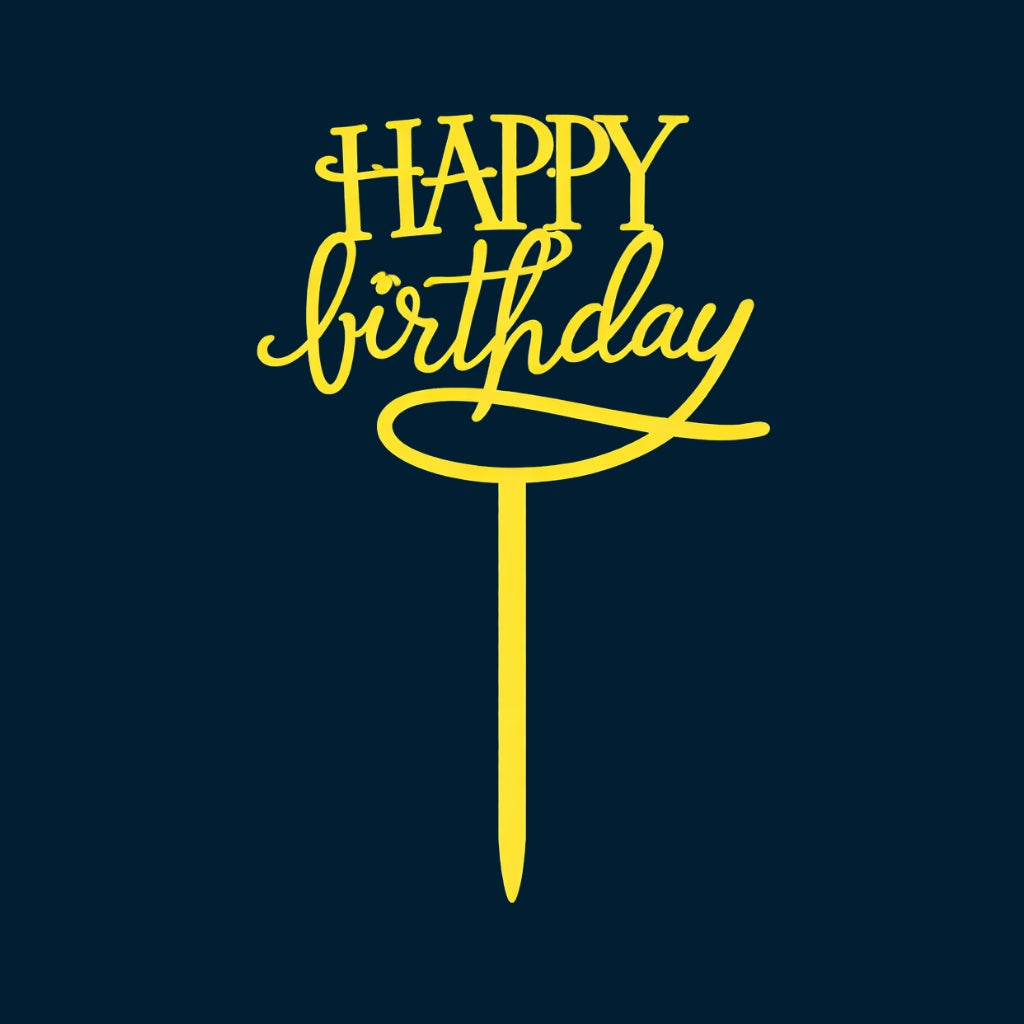 Happy Birthday Cake Topper H98 (Set of 10 PCS)