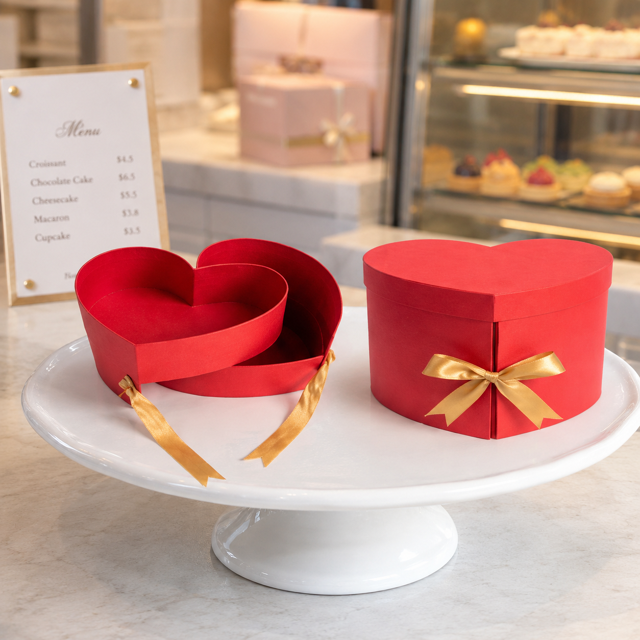 HEART SHAPE GIFT BOX  RED (Barcode 6657)