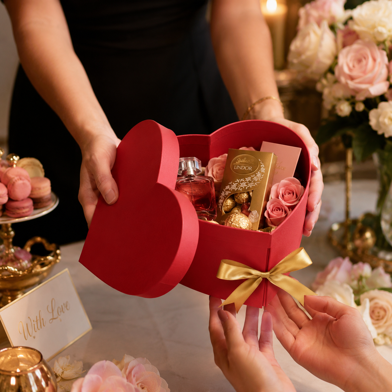 HEART SHAPE GIFT BOX  RED (Barcode 6657)