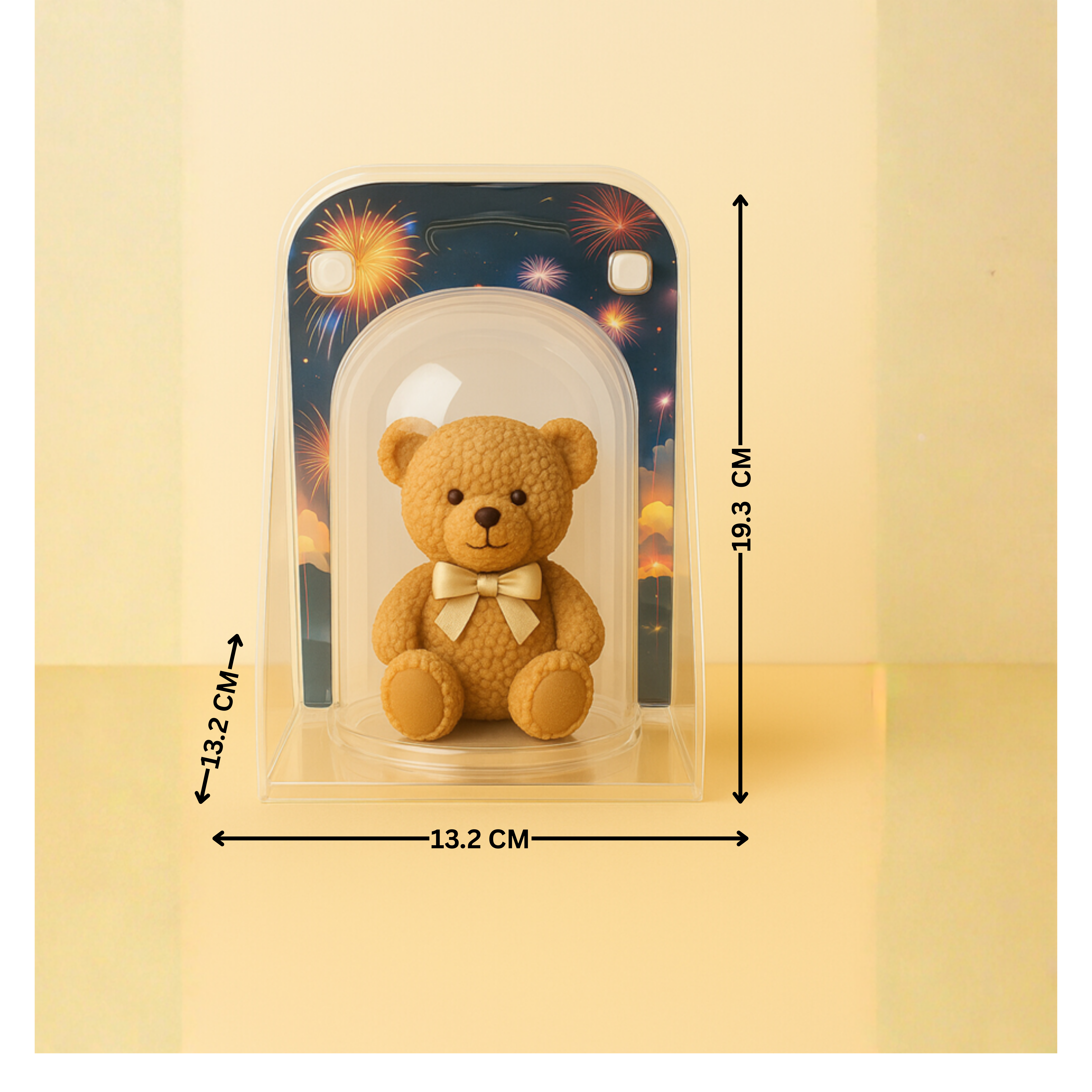 ACRYLIC STORAGE BOX ROUND  SHAPE 13.2*13.2*19.3 CM (1 PC)