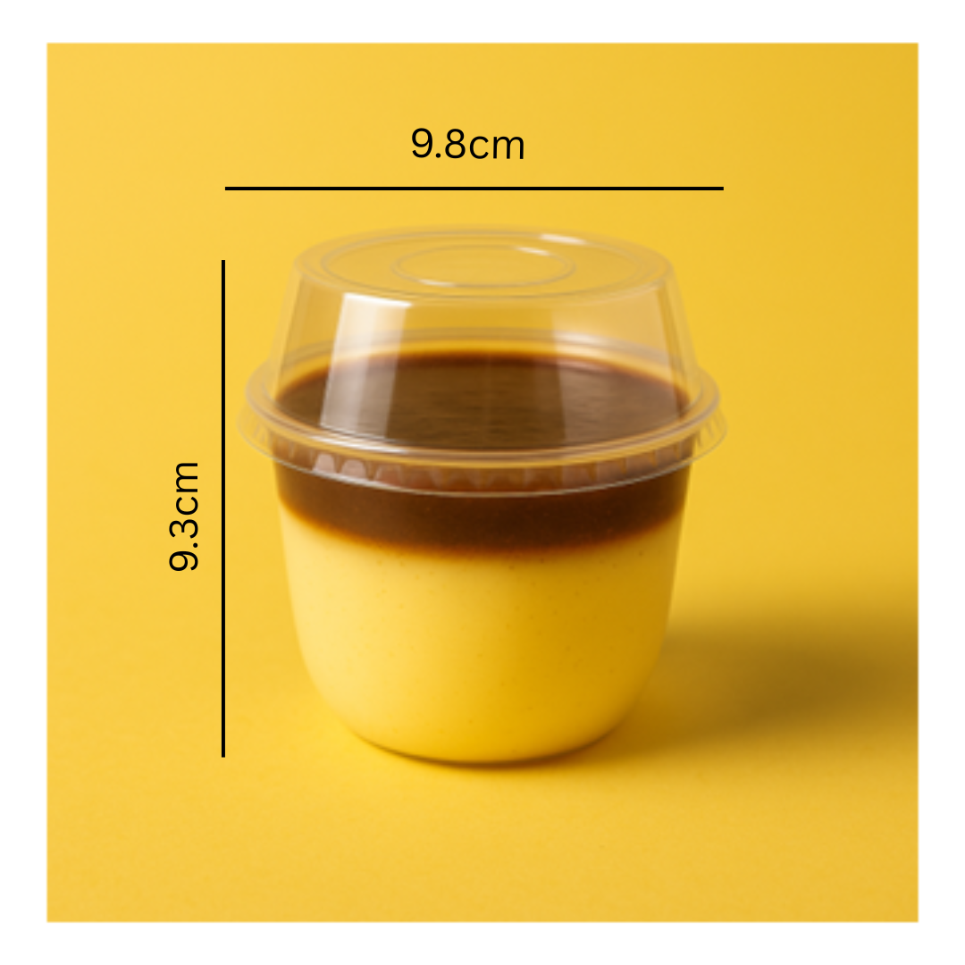 ACRYLIC STORAGE TUBE ROUND  SHAPE 9.8*9.3 CM (1 PC)