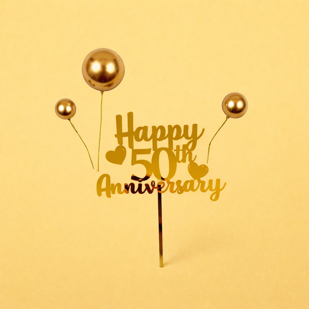 50th anniversary cake celebration