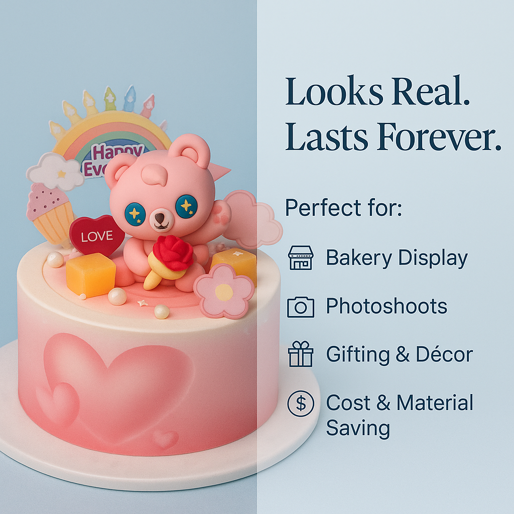 THE VALENTINE  BEAR CAKE