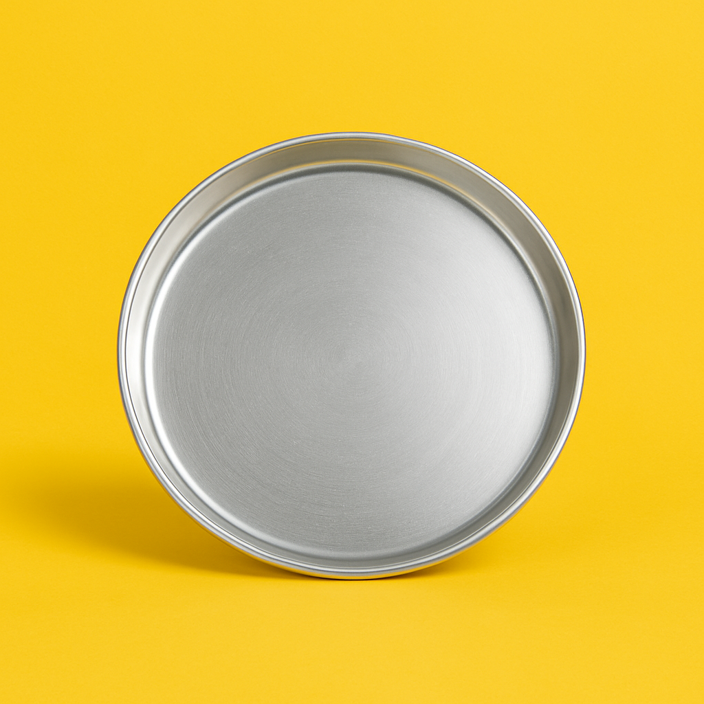 STAINLESS STEEL  PIZZA TRAY 5 INCH  (1 PC)