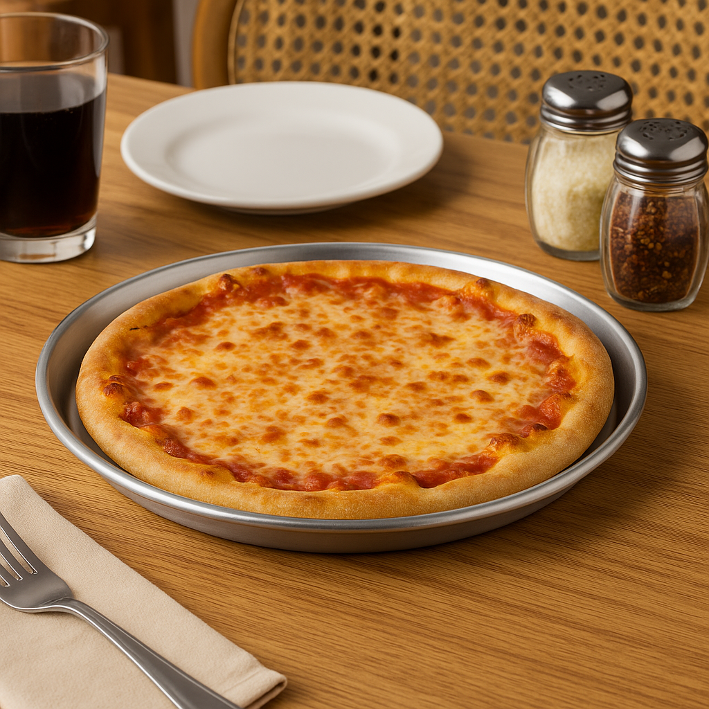 STAINLESS STEEL  PIZZA TRAY 5 INCH  (1 PC)