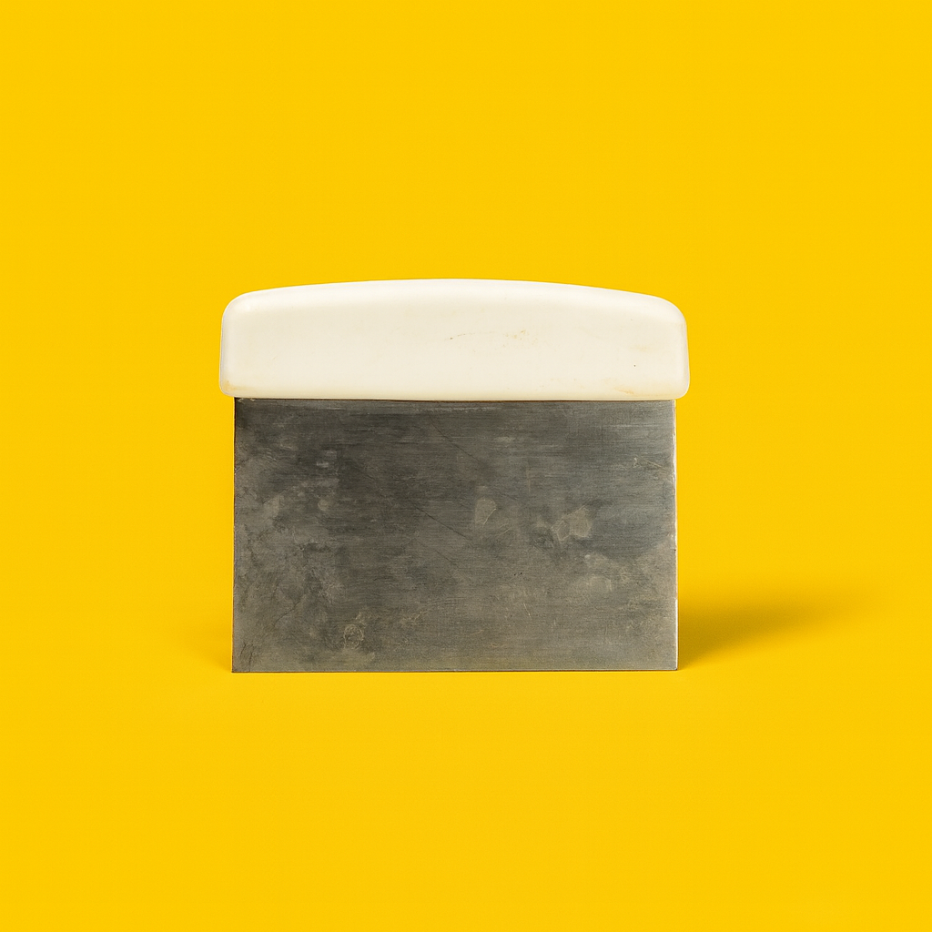 STAINLESS STEEL  CAKE DOUGH  SCRAPPER 5*3 INCH  (1 PC)