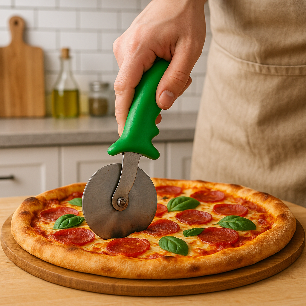 STEEL PIZZA  CUTTER 4 INCH (1  PC)