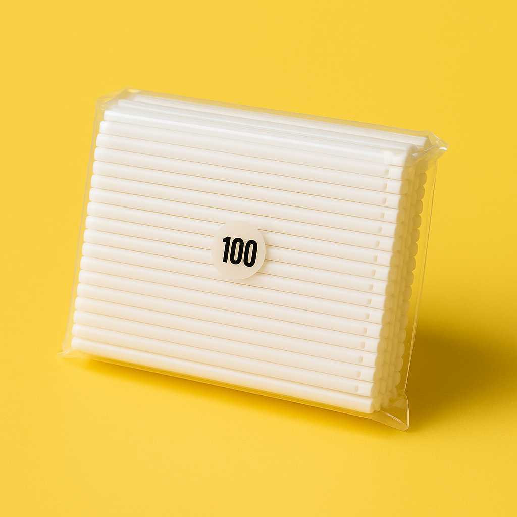 PLASTIC LOLLYPOP  STICK 4.5 INCH (100  PCS)