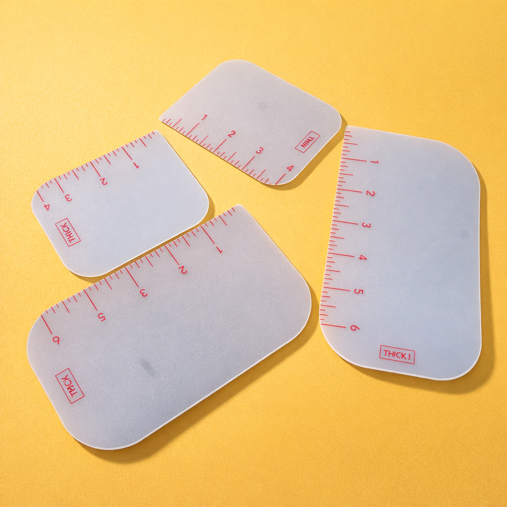 RUBBER CAKE  SCRAPPER SOFT (4  PCS)