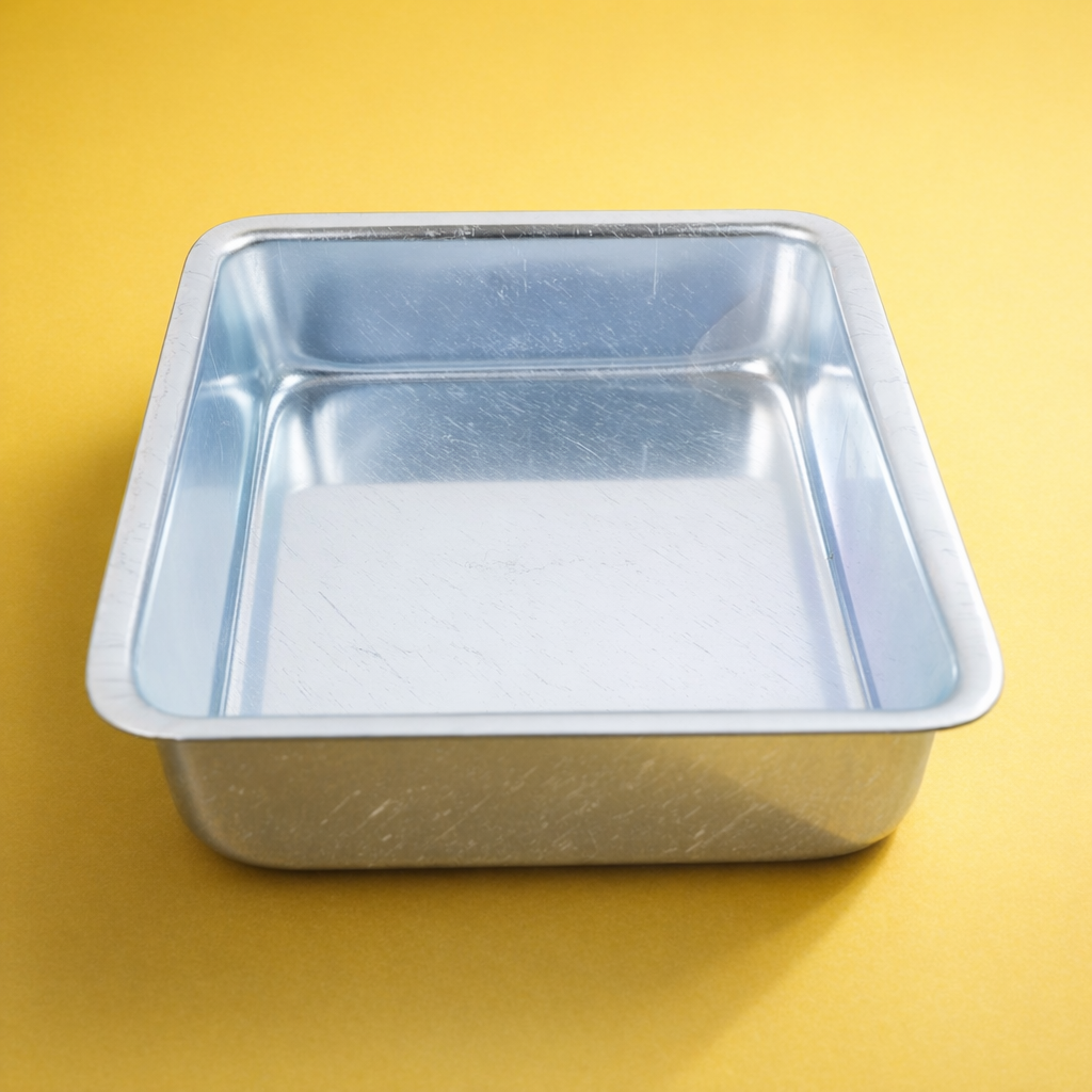 STAINLESS STEEL  SQUARE SHAPE  CAKE MOULD 7*2  INCH (1 PC)