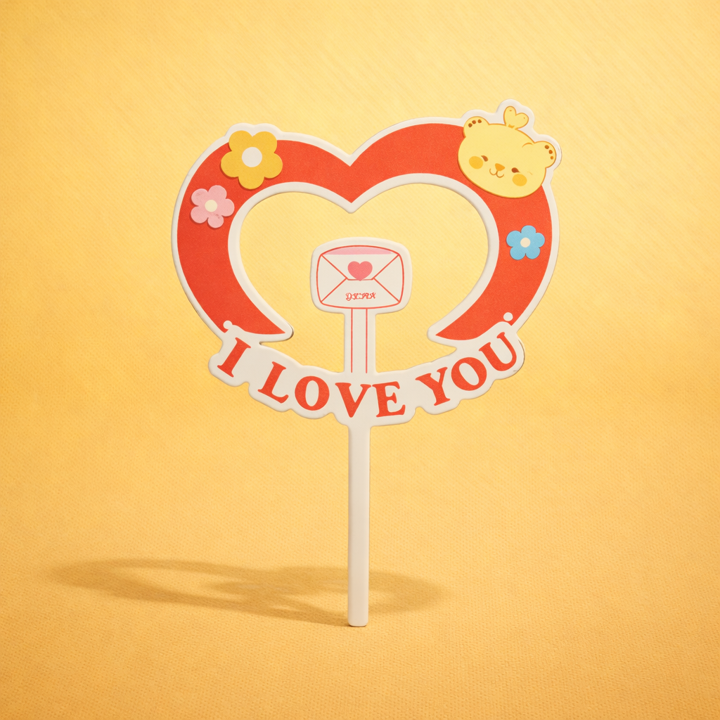 I LOVE YOU  STRAWBERRY  HEART