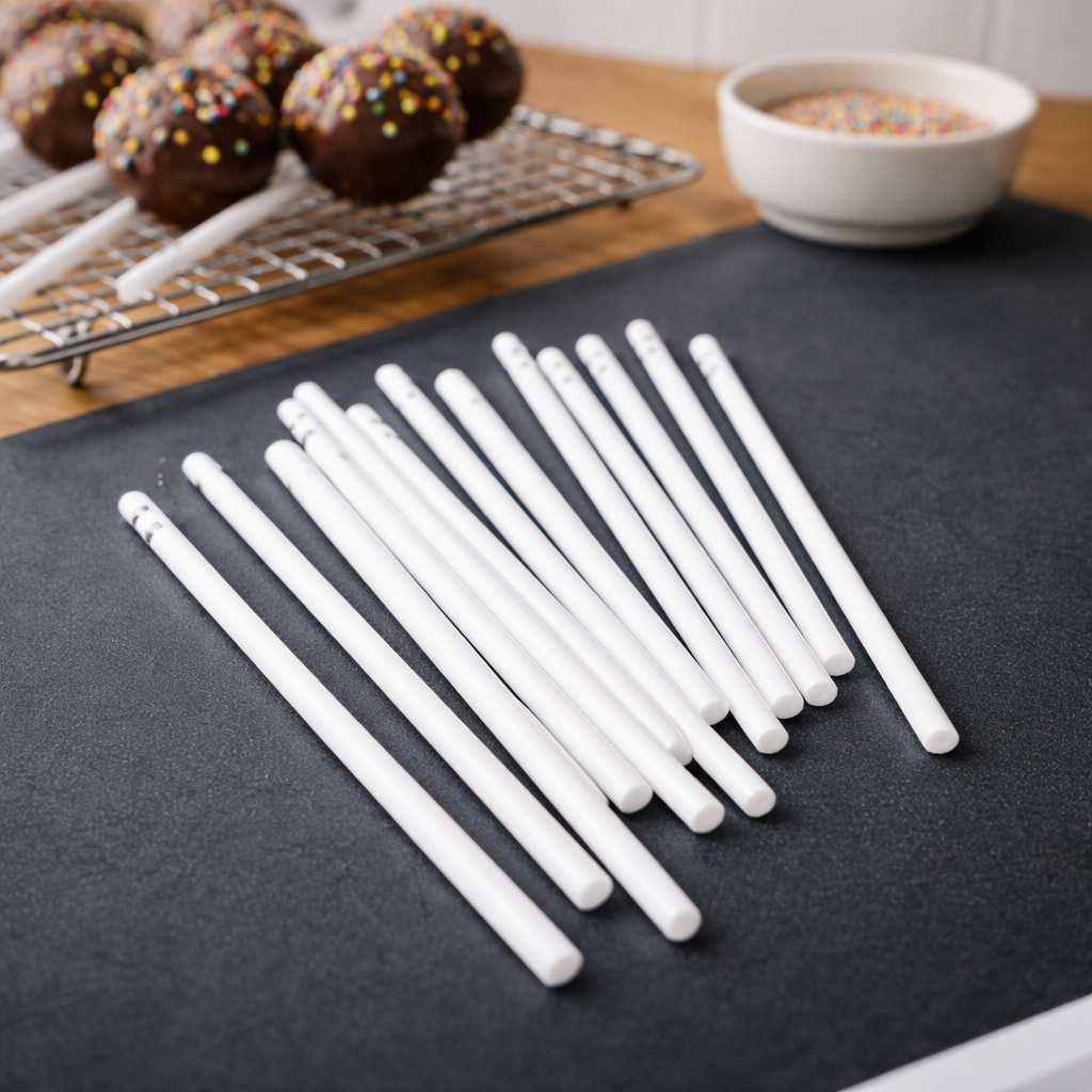 PLASTIC LOLLYPOP  STICK 4.5 INCH (100  PCS)