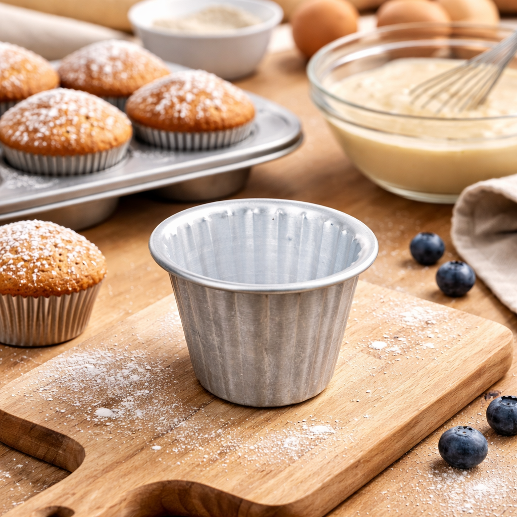 STAINLESS STEEL  JELLY MOULD  UPPER DIA - 4.5  INCH LOWER DIA -  2.5 INCH HEIGHT - 3  INCH (1 PC)