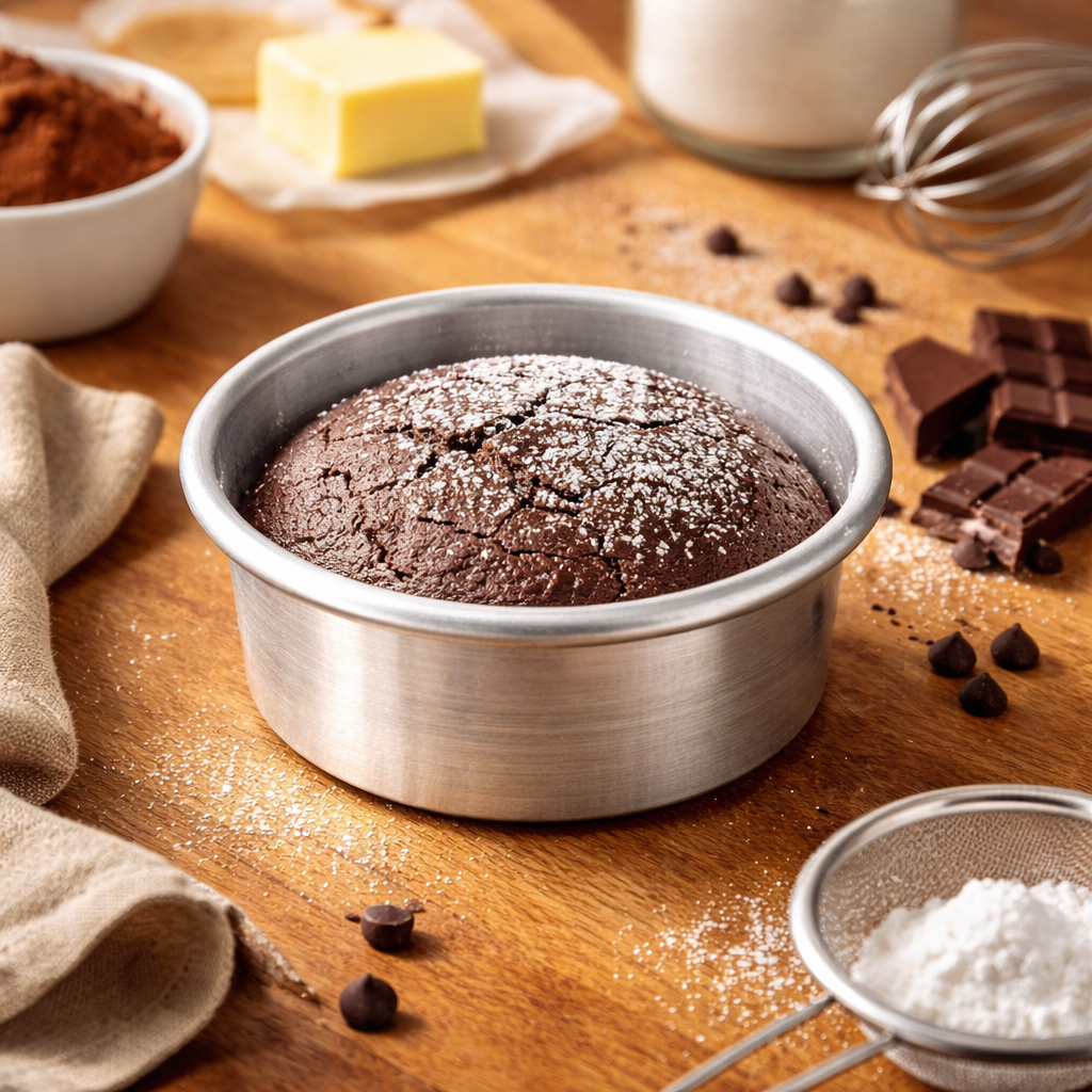 STAINLESS STEEL  ROUND SHAPE  CAKE MOULD 5*2  INCH (1 PC)