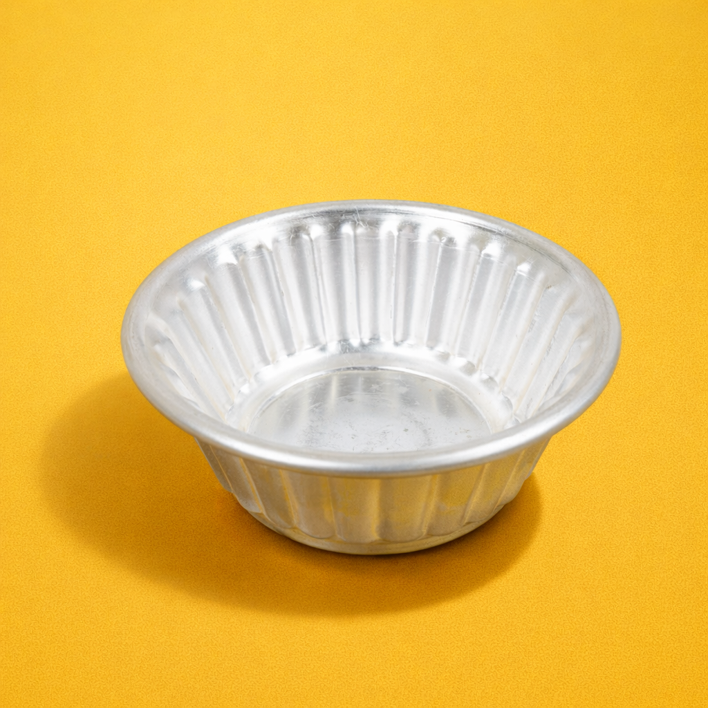 STAINLESS STEEL  JELLY MOULD  UPPER DIA - 10 CM  LOWER DIA - 6 CM  HEIGHT - 4 CM (1  PC)