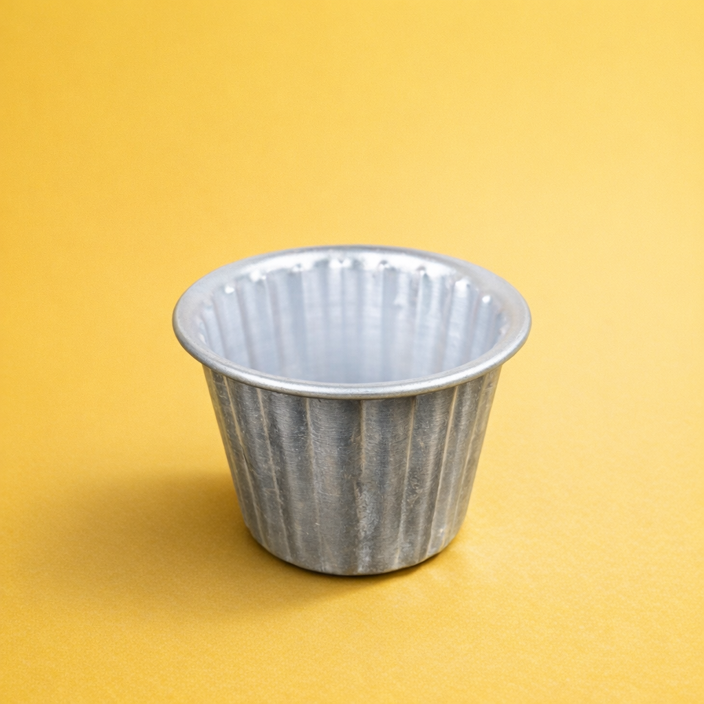 STAINLESS STEEL  JELLY MOULD  UPPER DIA - 4.5  INCH LOWER DIA -  2.5 INCH HEIGHT - 3  INCH (1 PC)