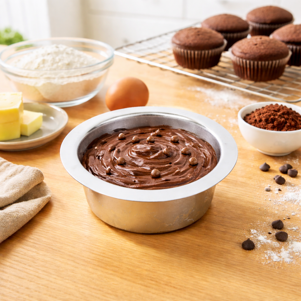 STAINLESS STEEL  ROUND SHAPE  CAKE MOULD 4*2  INCH (1 PC)