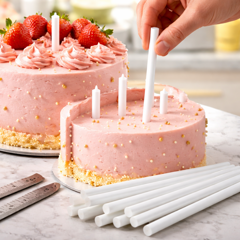 PLASTIC CAKE  DOWELS 1/2 MM (8  PCS)