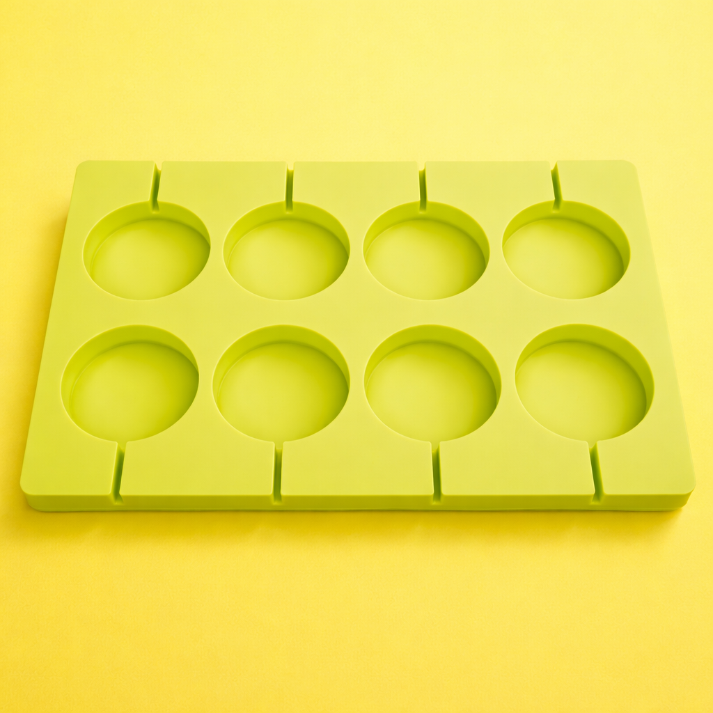 SILICONE MOULD  LOLLYPOP SHAPE 8  CAVITY (1 PC)