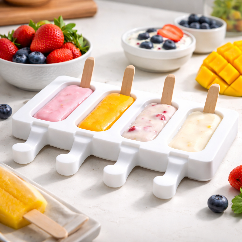 SILICONE MOULD  ICECREAM SHAPE 5  CAVITY (1 PC)