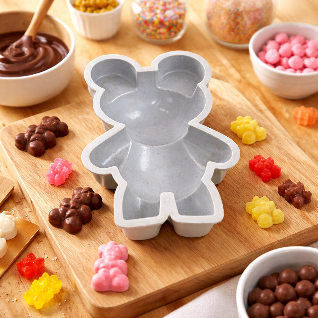 SILICONE PINATA  MOULD TEDDY  BEAR SHAPE (2  PCS)