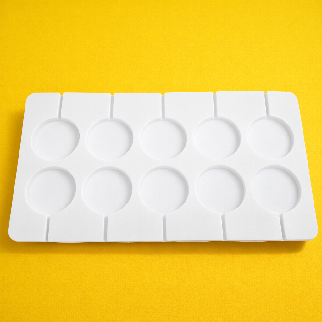 SILICONE  CHOCOLATE  MOULD LOLLY POP  SHAPE MOULD 10  CAVITY (1 PC)