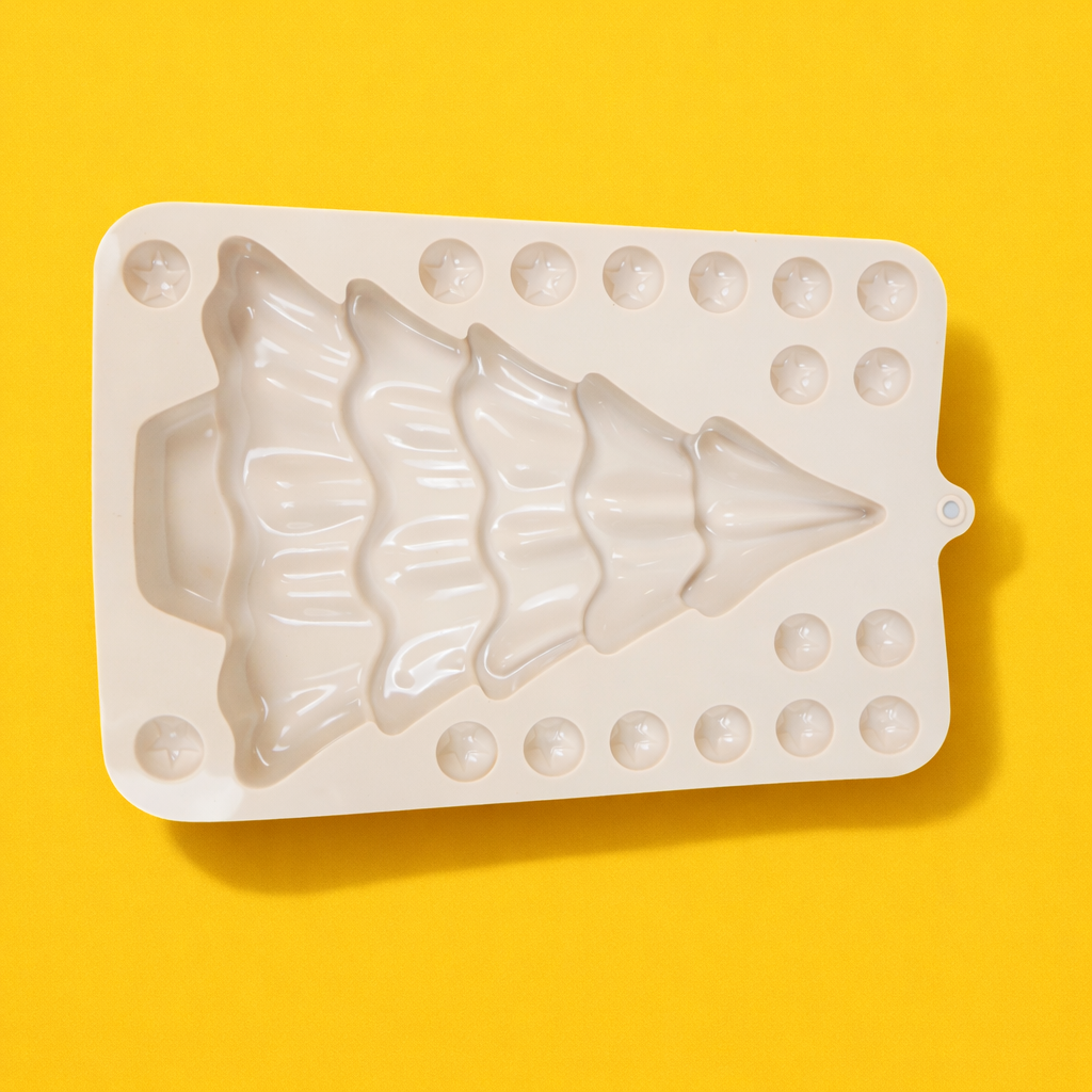 SILICONE MOULD  CHRISTMAS TREE  SHAPE 1 CAVITY (1  PC)
