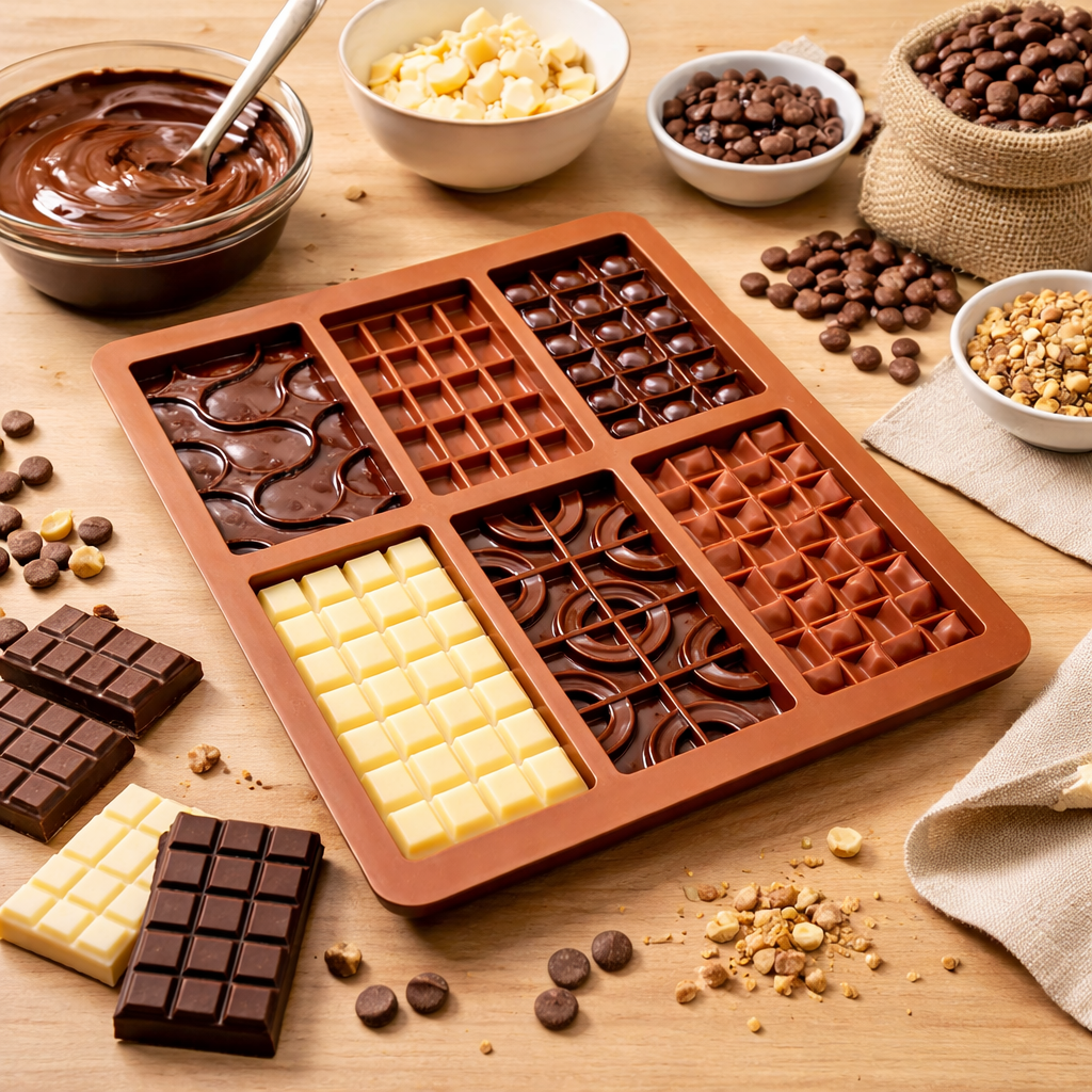 SILICONE  CHOCOLATE  MOULD DESIGN (1  PC)