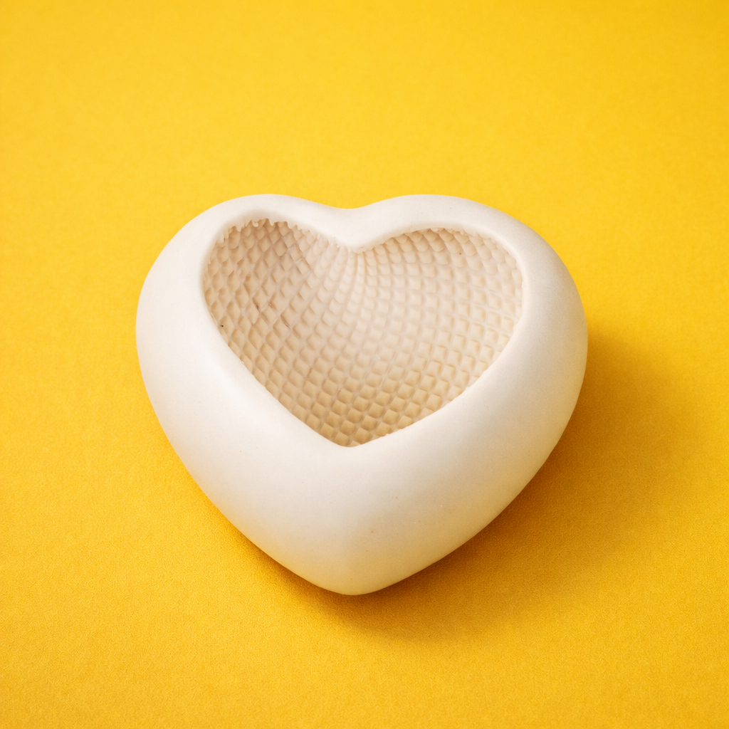 SILICONE HEART  SHAPE MOULD 9.0 *9.5 CM 1 CAVITY (1  PC)