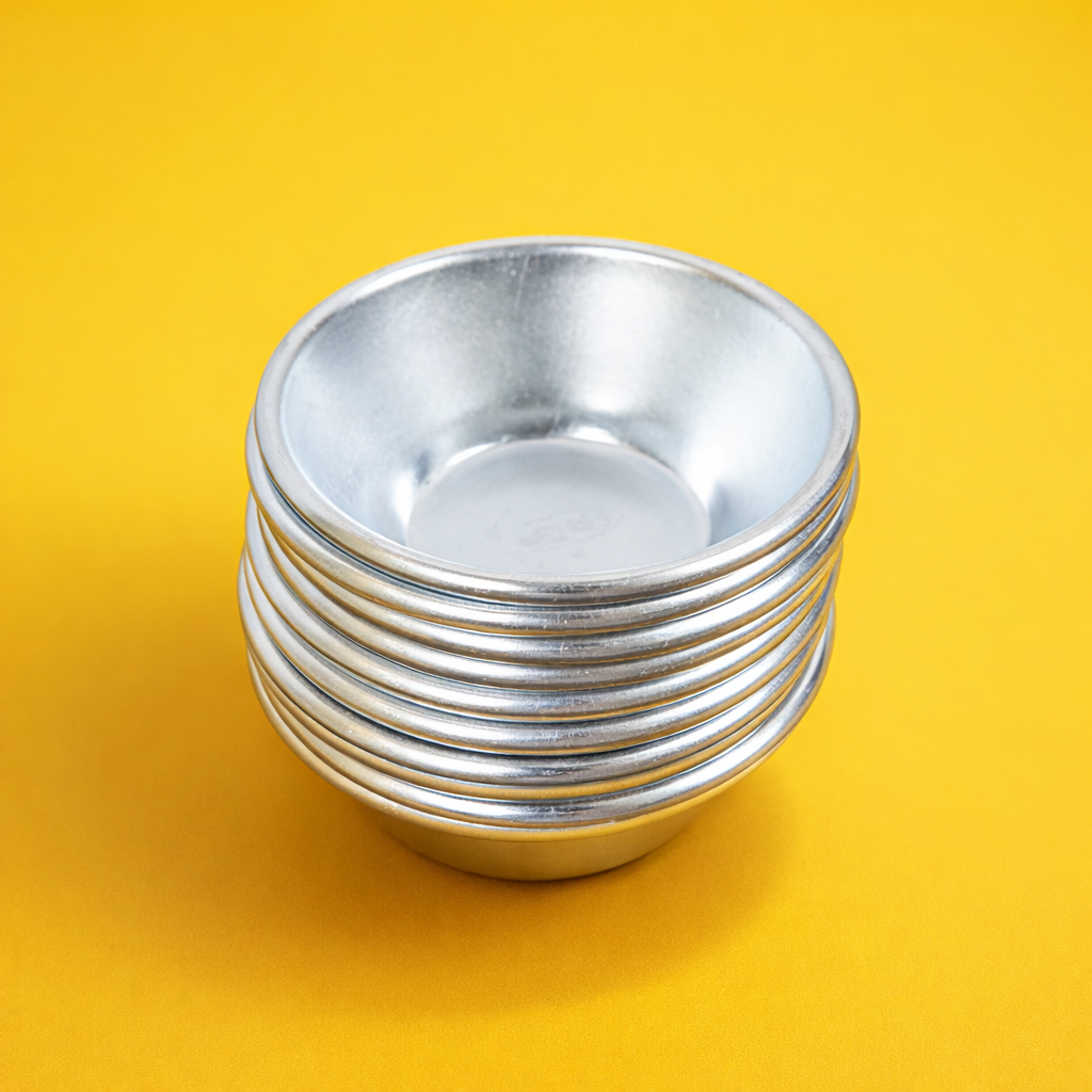STAINLESS STEEL  ROUND SHAP[E  MUFFIN MOULD 8*3. 5 CM (1 PC)