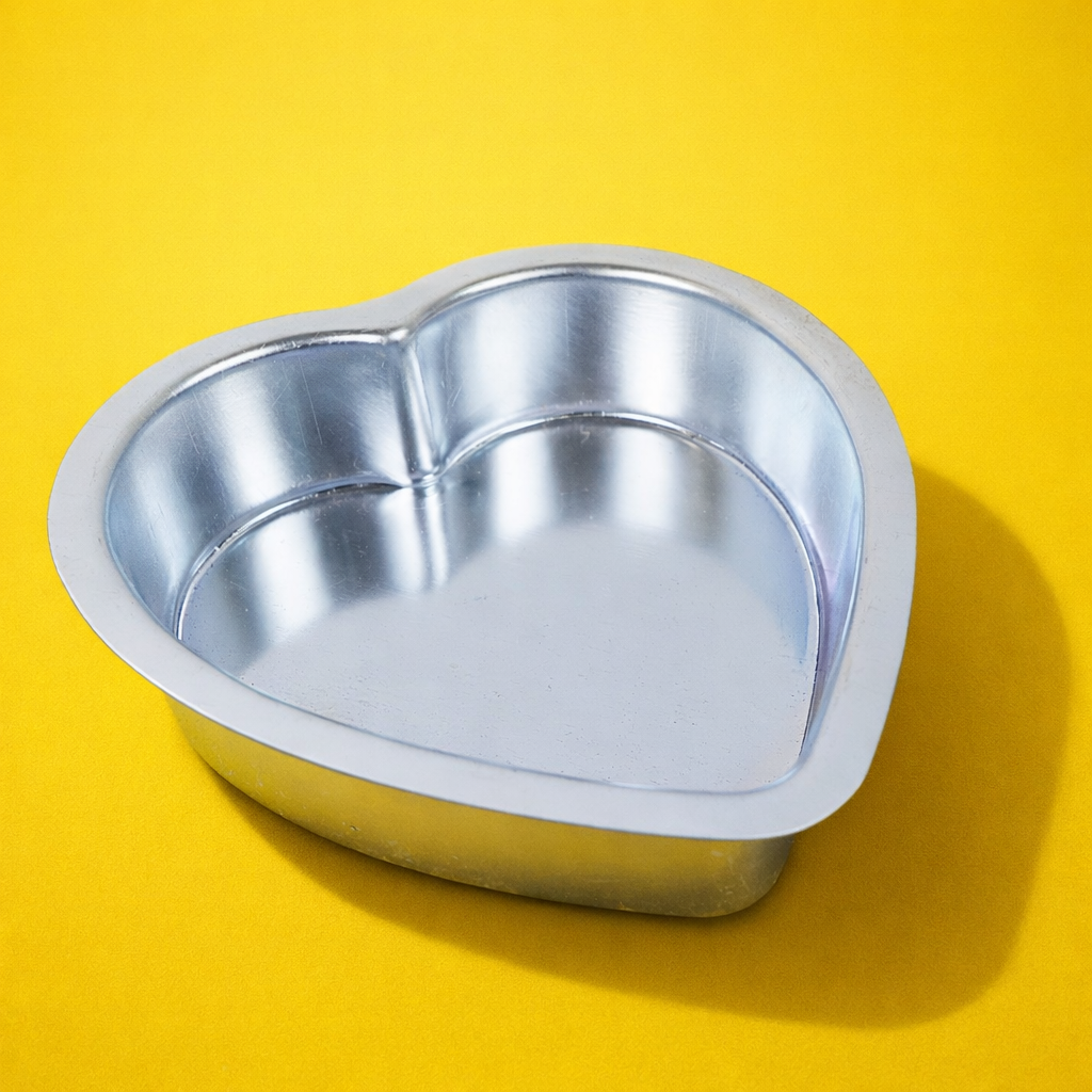 STAINLESS STEEL  HEART SHAPE  CAKE MOULD 8*2  INCH (1 PC)